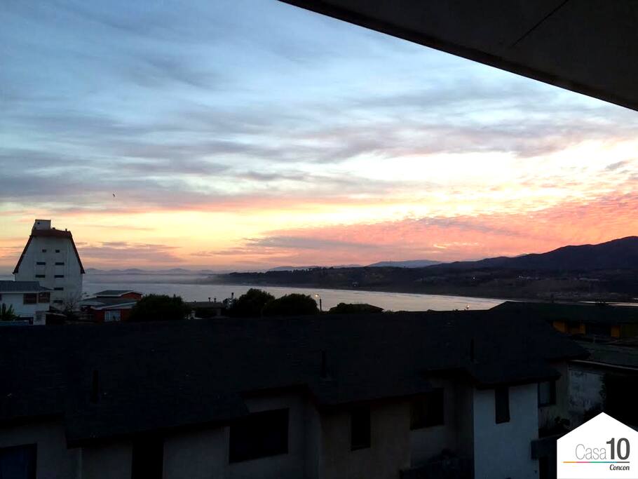 Amanecer desde la habitación principal