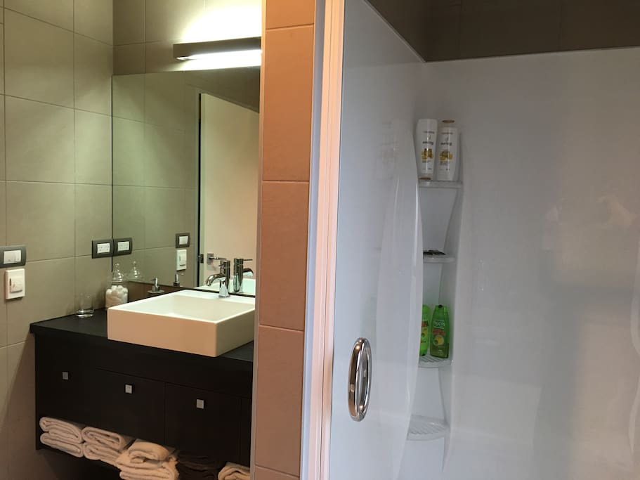 Large Bathroom, Shower and Bath