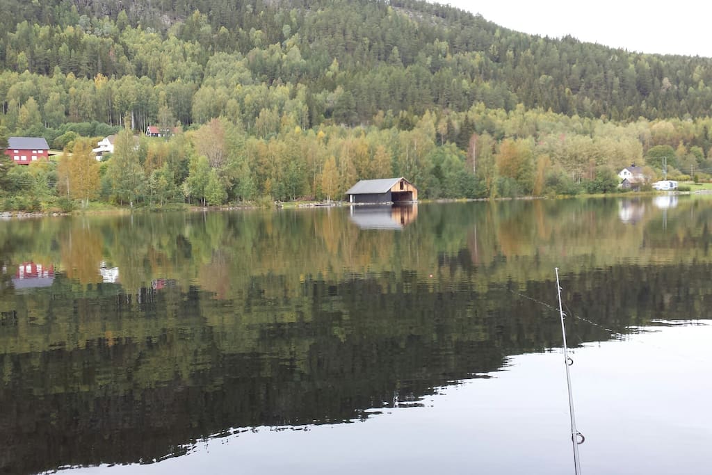 Private beach and boathouse, with several boats. Fishing and hunting rights. Fantastic trout fishing! Guided tours.