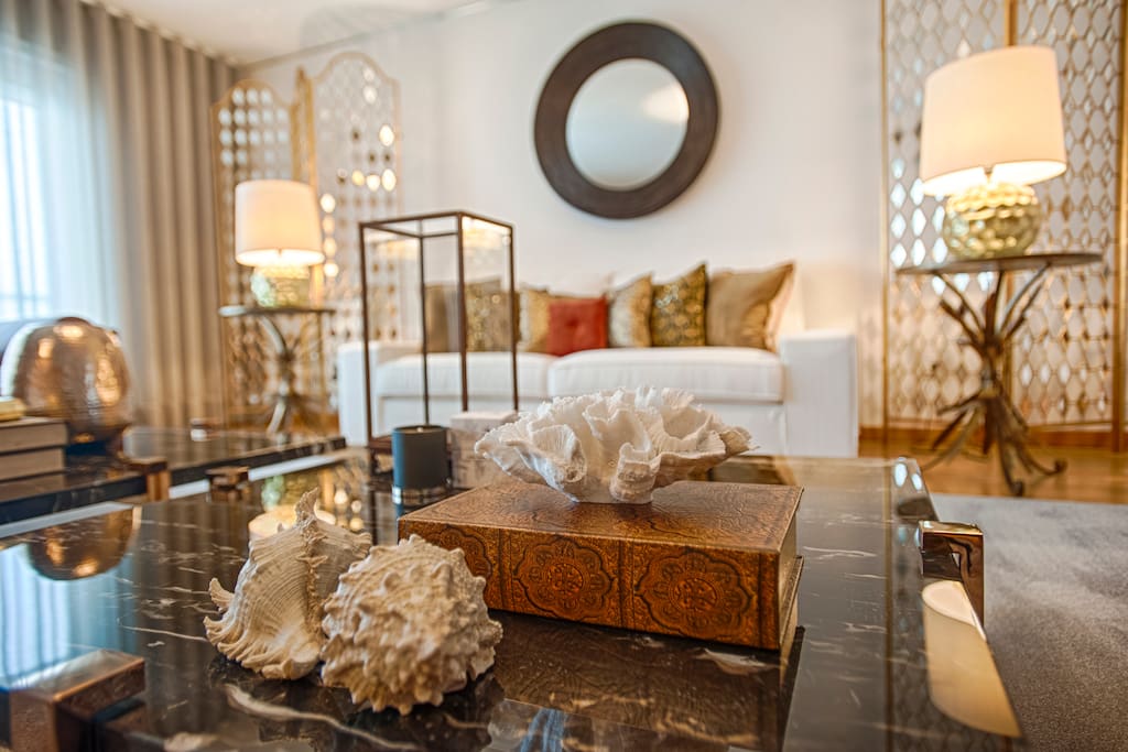 Large Living Room with stylish Decor.