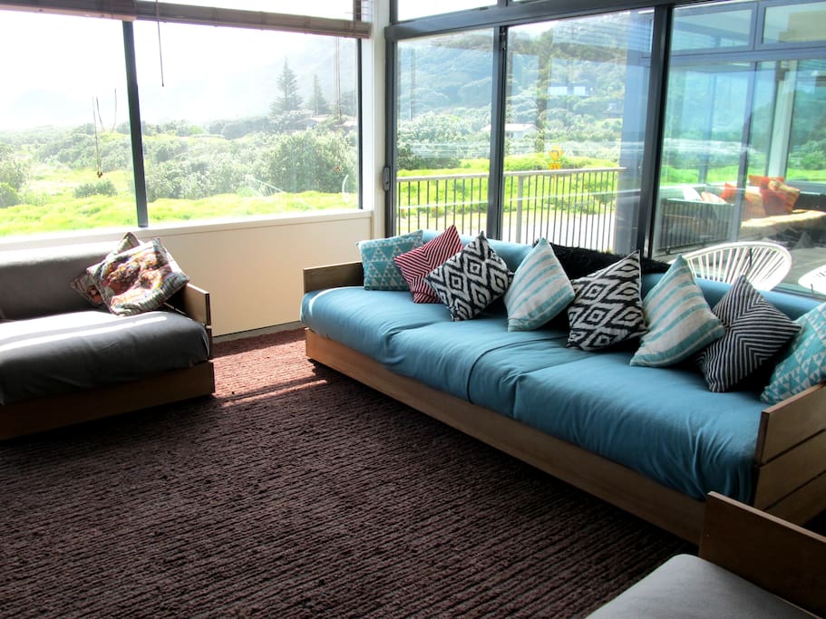 Generous sized lounge with very comfortable furniture to relax back into