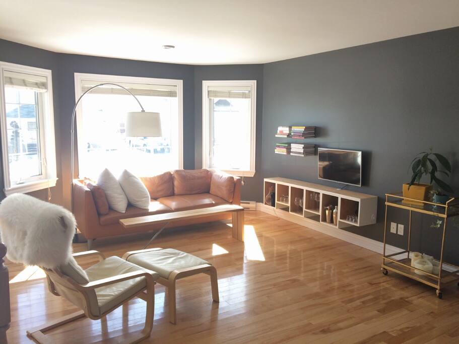 Open concept kitchen, living and dining