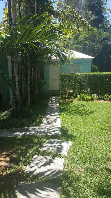 Separate entrance and private patio.