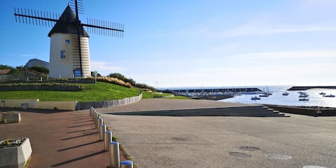 Top Airbnb: Sea view apartment, for 2 adults. in Jard Sur Mer