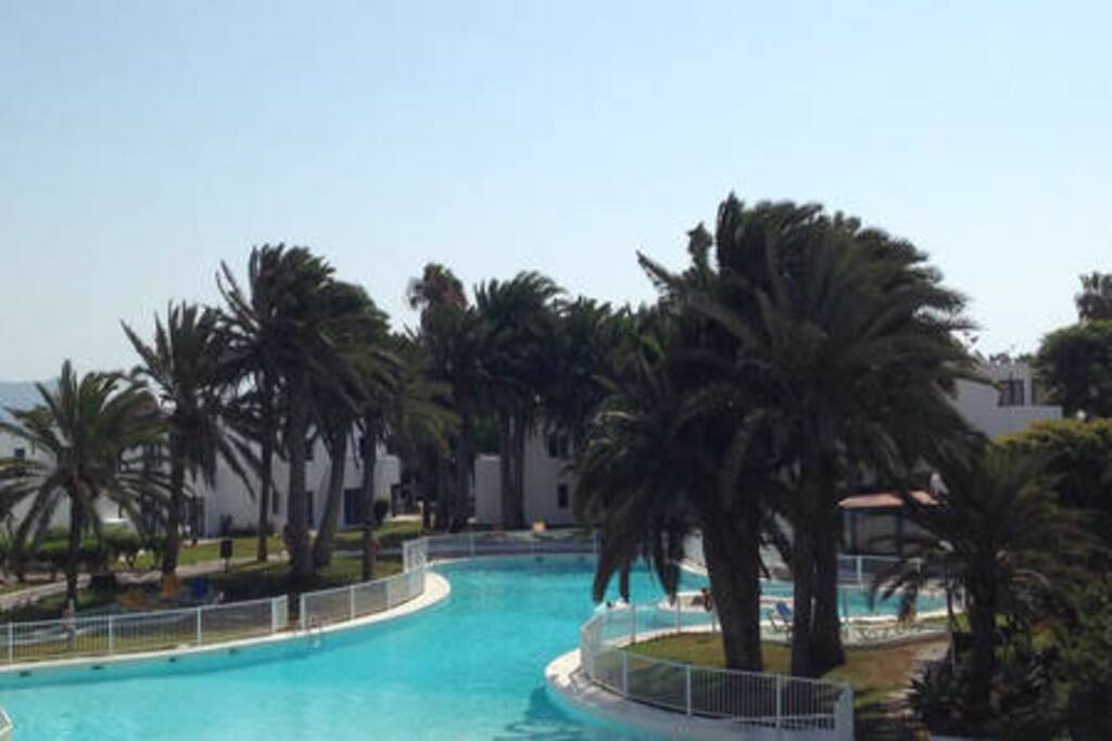 Swimming pool private for guests