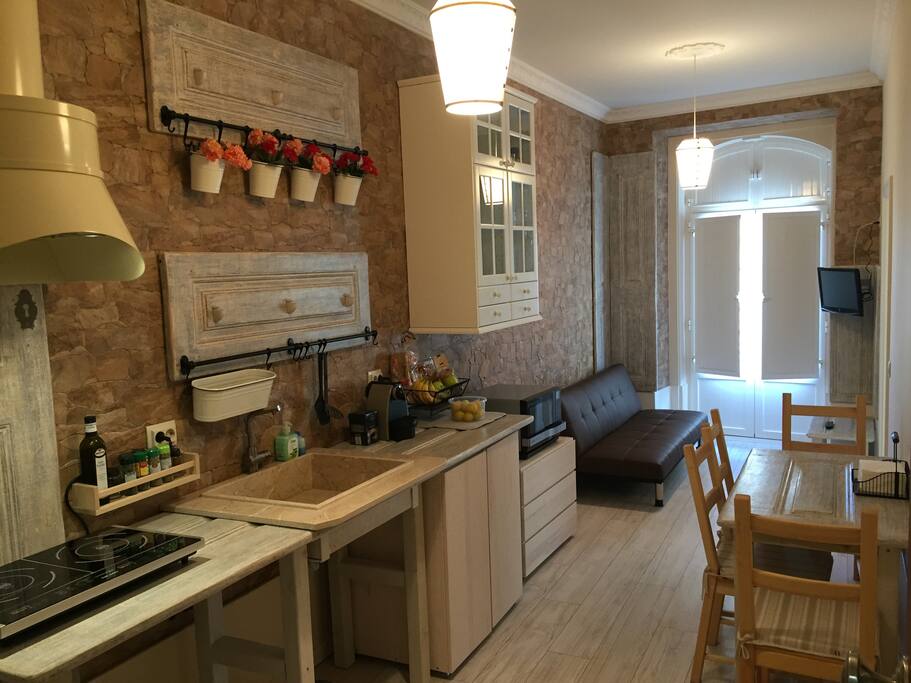 Kitchen en living room
