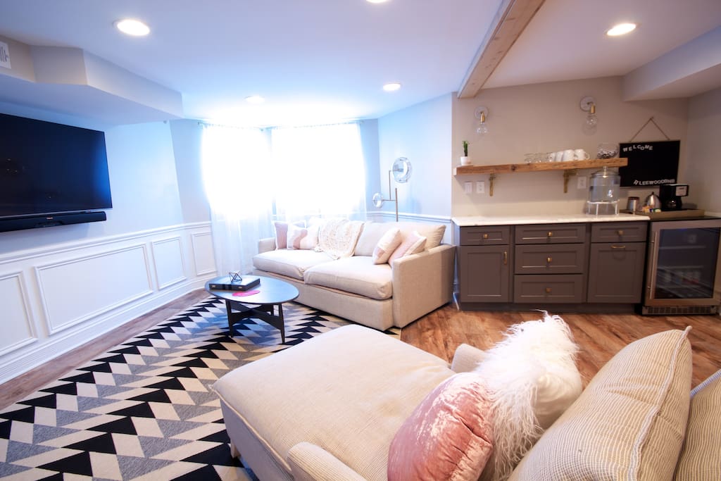 Living Space with 55" TV