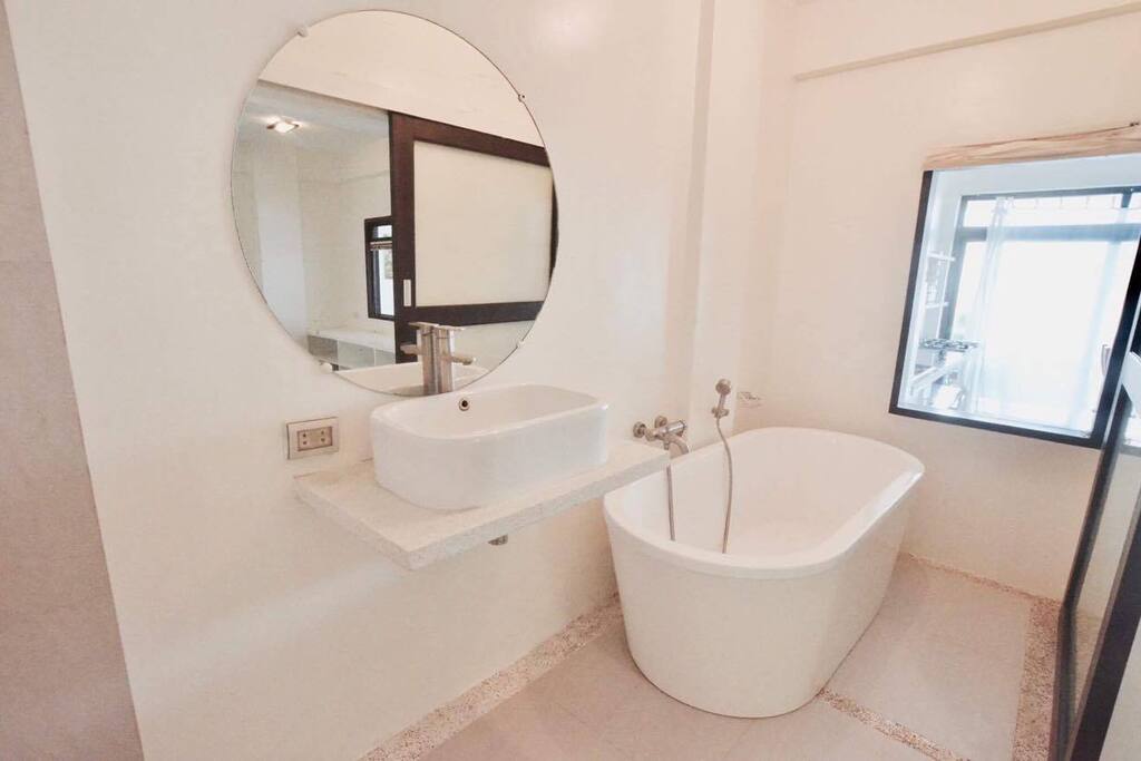 Bathroom with tub