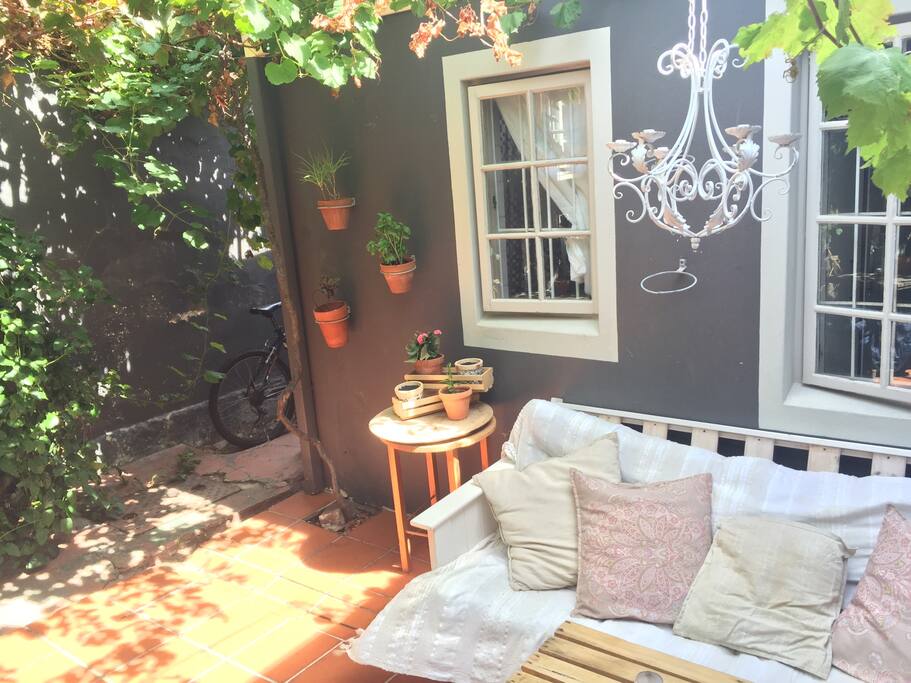 The quaint courtyard