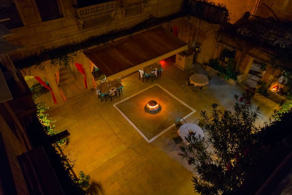 The View of the Courtyard from the Rooftop!