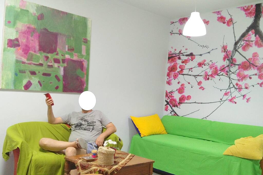Open sofa at the living room