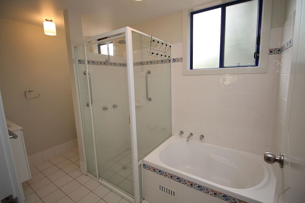 Separate bath and shower