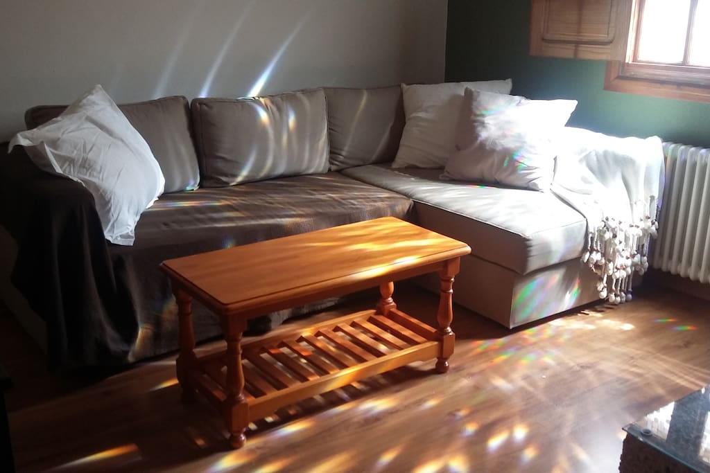 Sofá-cama con chaise-longe
