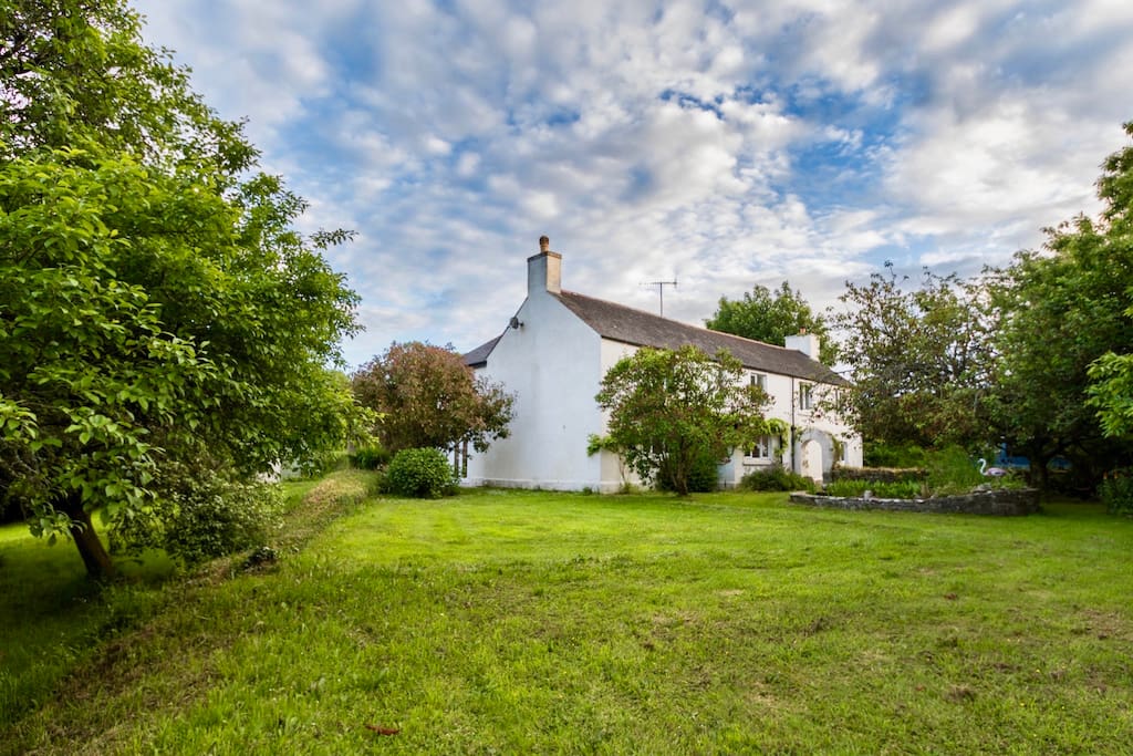 Looking up to the house from the gardens