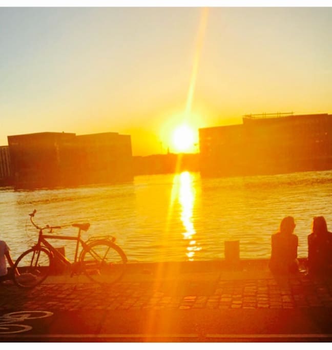 Just outside the apartment. Wonderful Copenhagen