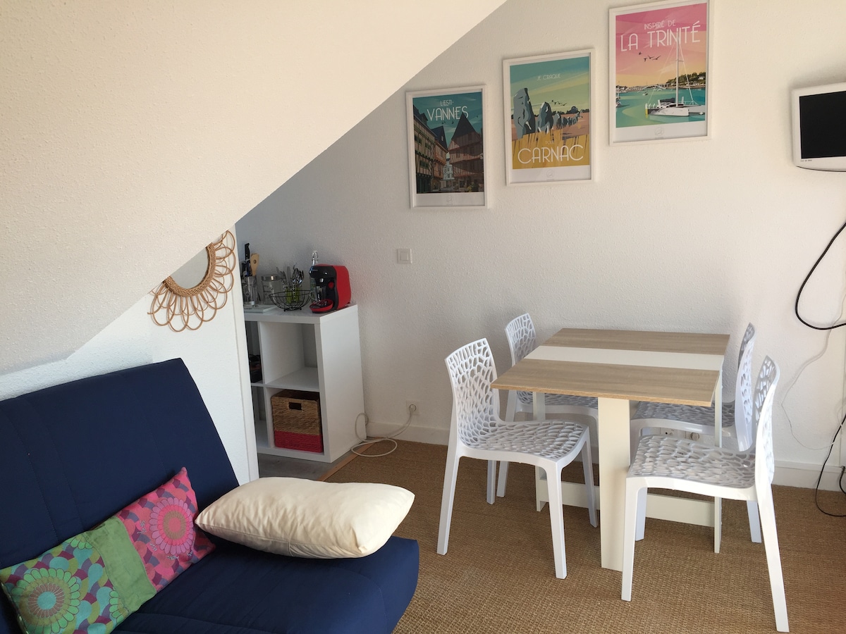 Annonce Airbnb populaire: Studio Carnac-beach ideally located à Carnac