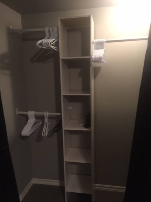 Large Closet with shelves