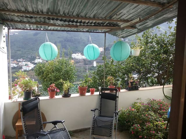 House with mountain view