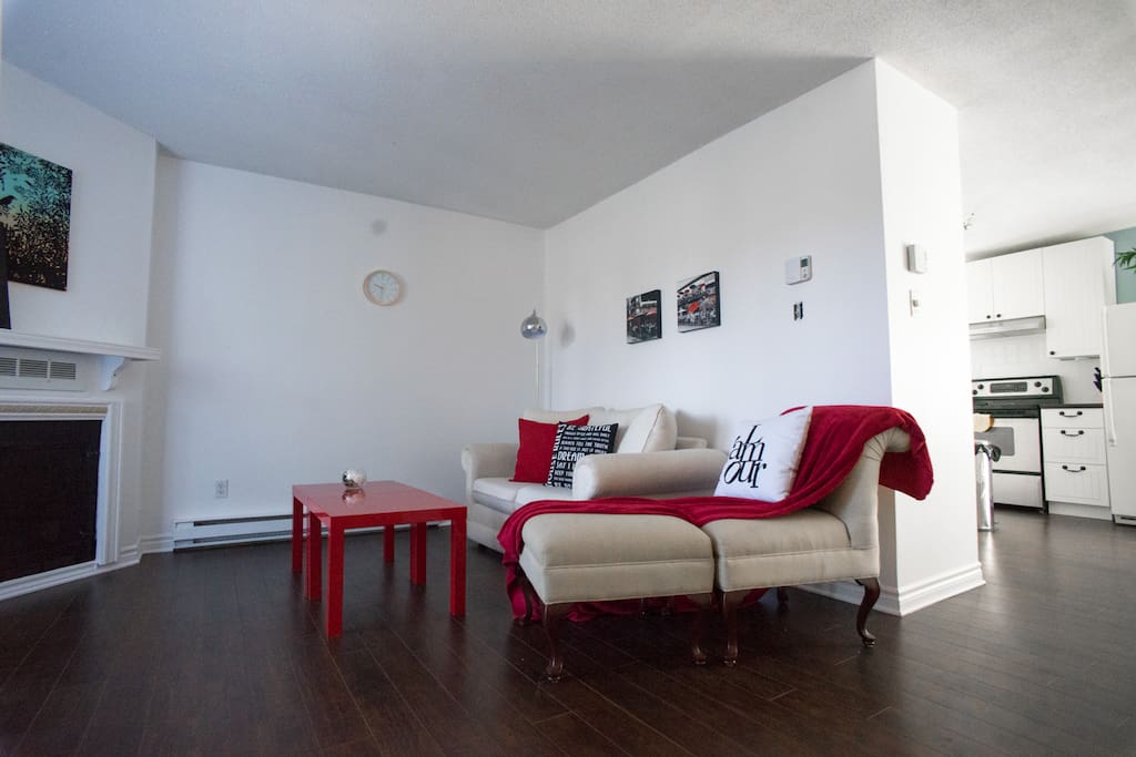 Living room is perfect for kicking back after a long day sightseeing.