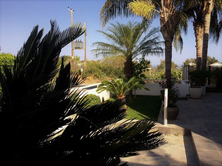 The garden at the entrance!