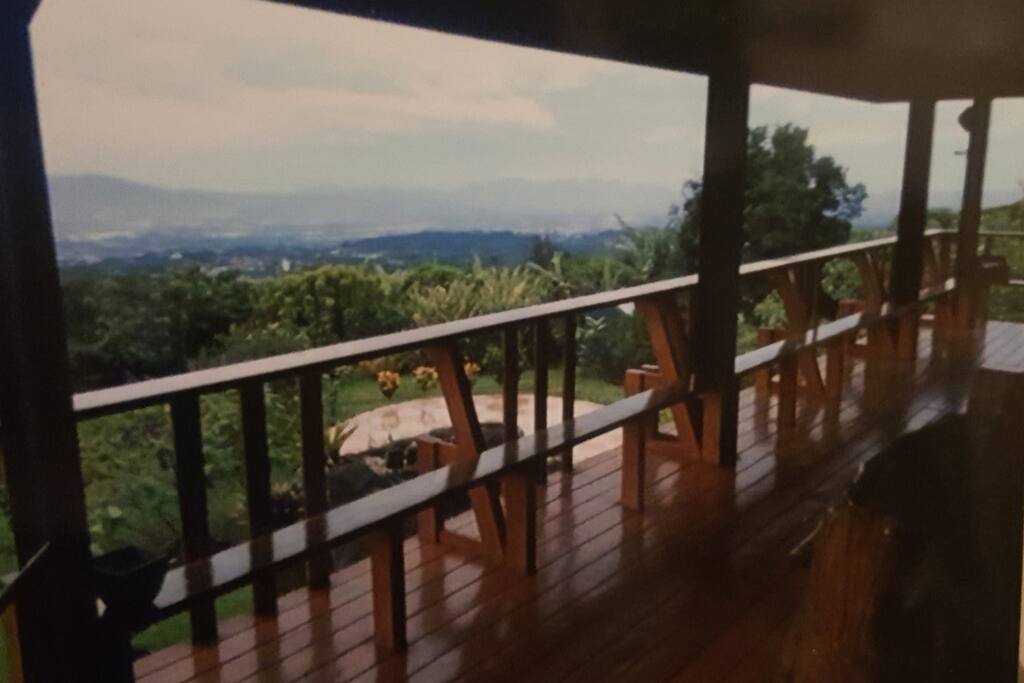 A wrap around Teak balcony view of
The Entire Central Valley