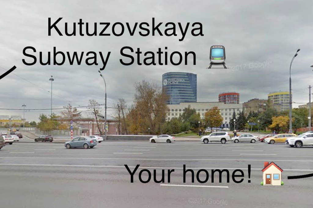 2-minute walk from front entrance of your building to the Kutuzovskaya Subway Station!
The subway station is 14 minutes away from Luzhniki Stadium, and 30 minutes to 1 hour away from
Otkrytiye Arena (also known as Spartak Stadium) !