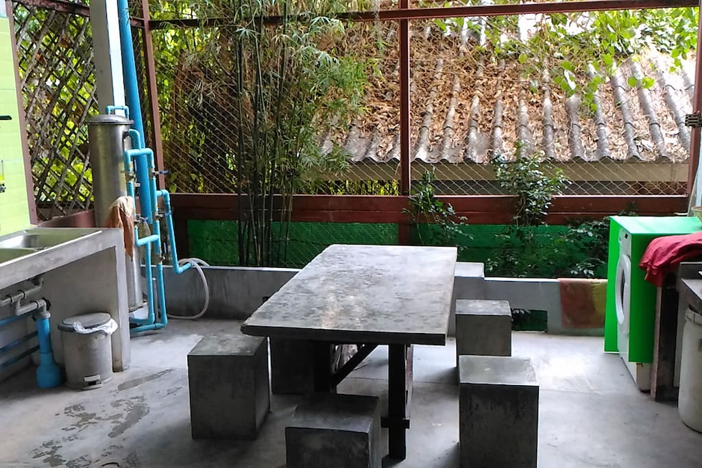 Open air kitchen