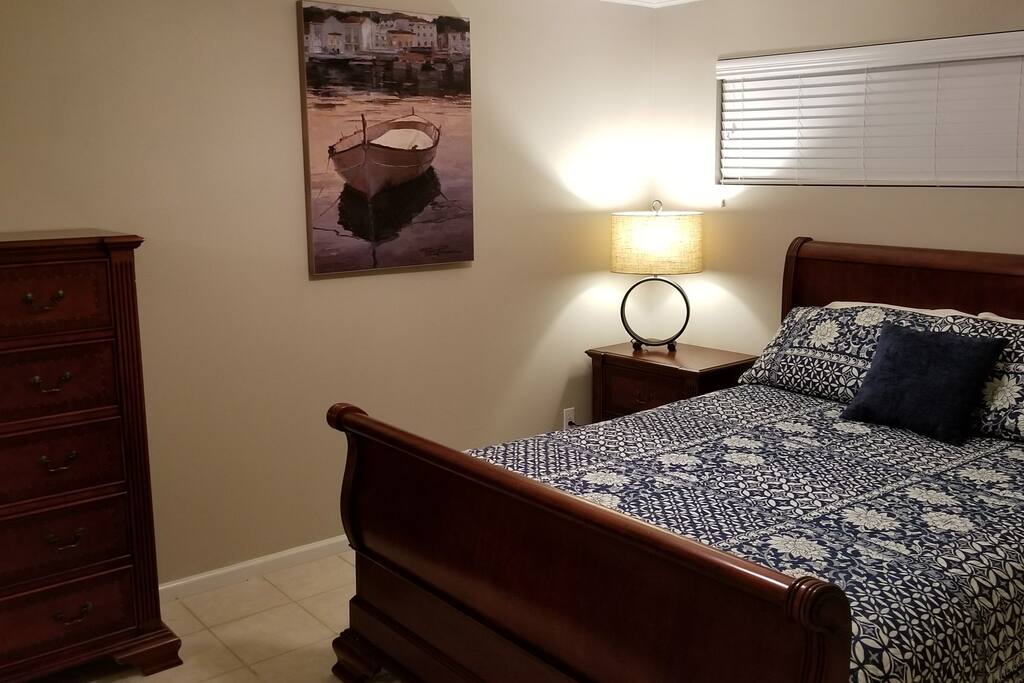 Bedroom 1 with queen bed