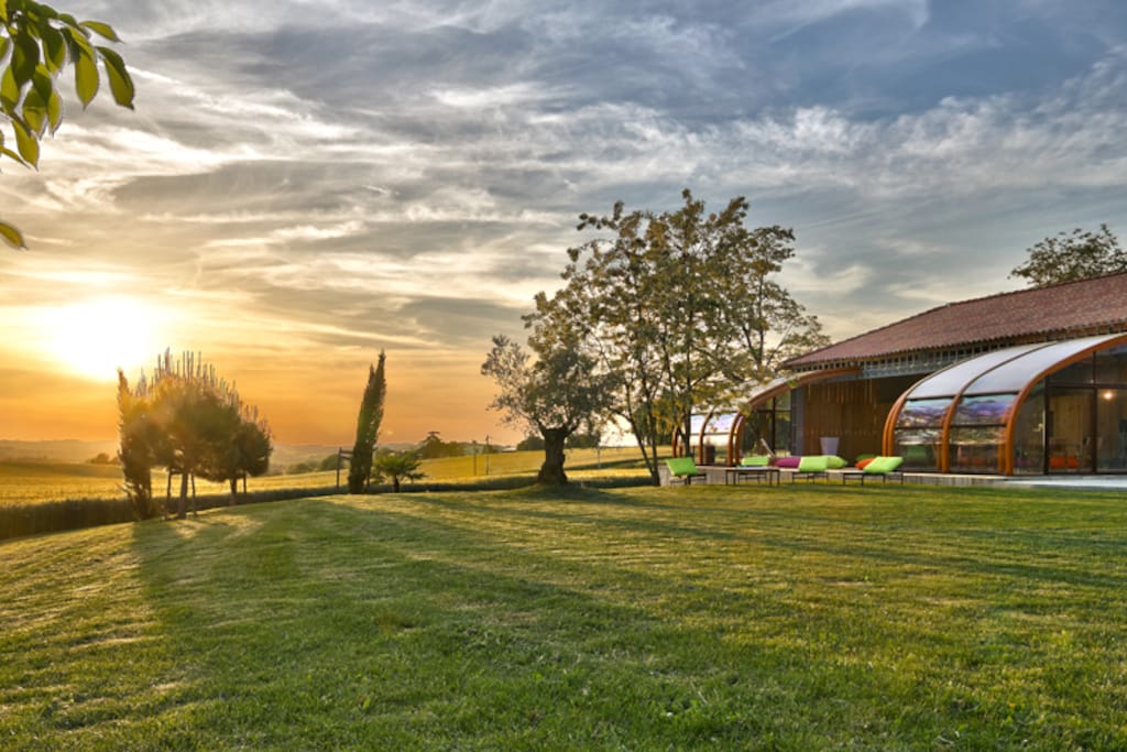Gers - Gîte rural LaBoubée - Sainte-Marie - Couché de soleil
