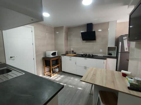 Spacious room with bathroom