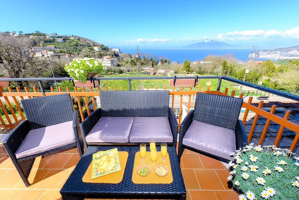 equipped balcony with panoramic view