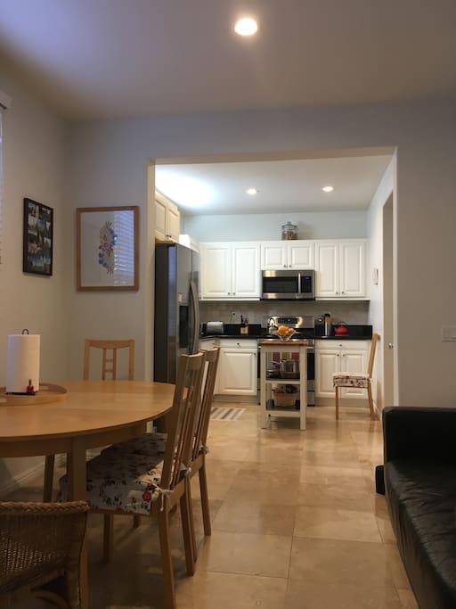 Kitchen and dining area
