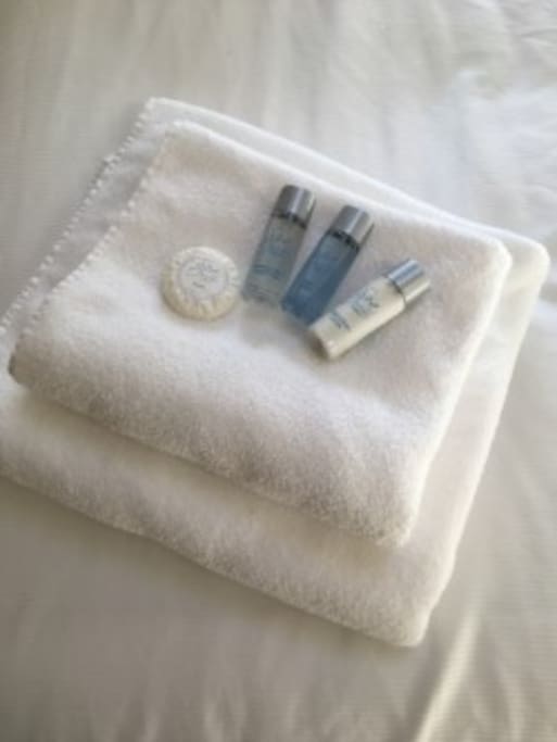Luxury toiletries are provided for guests