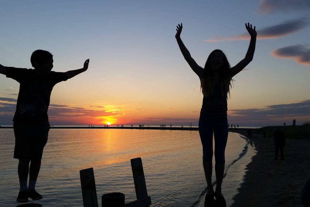 Frolic on the Beach while enjoying the Sunset!