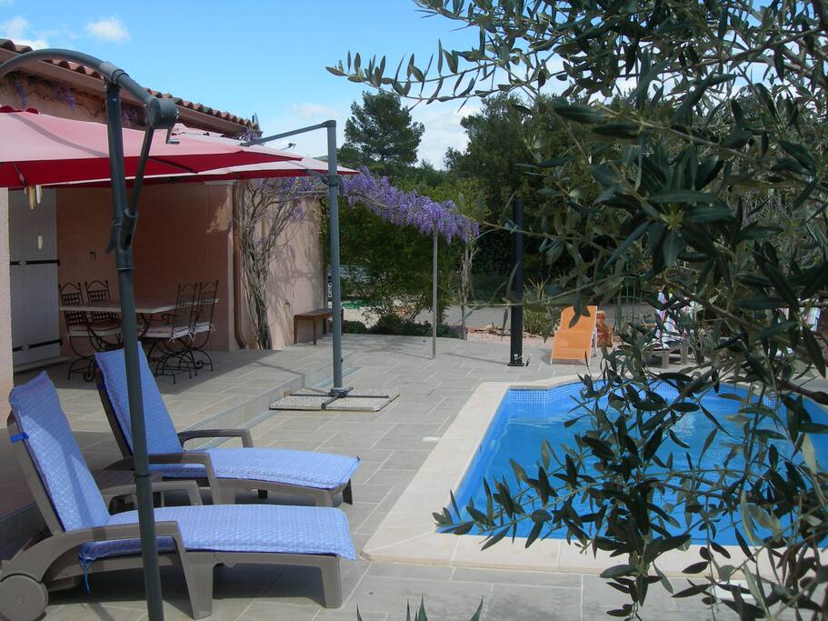 Plage et Piscine au Printemps