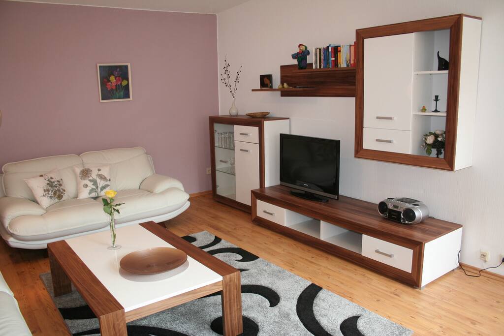 Wohnzimmer in der Wohnung Flut
