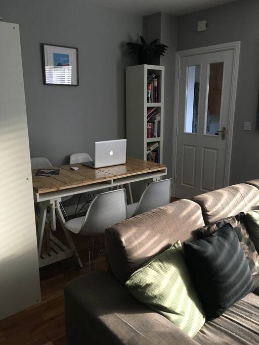 Relax on the sofa after a day on the beach or a hike in the beautiful Wicklow Mountains.