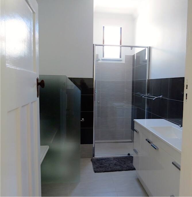 Spacious airy bathroom