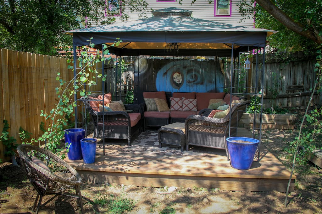 Relax in our gazebo