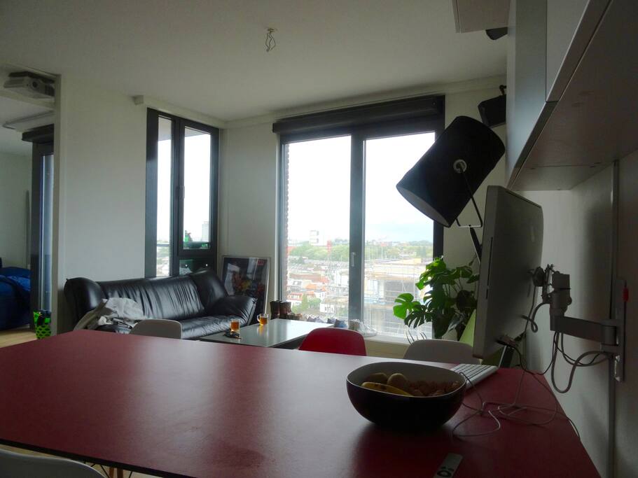 View from kitchen to lounge