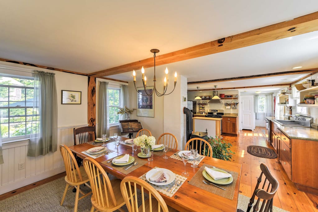 The home features total restorations throughout, with old charm, custom features, and an open floor plan.