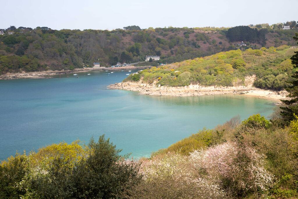 Vue sur l'estuaire du Léguer de la pointe du Yaudet