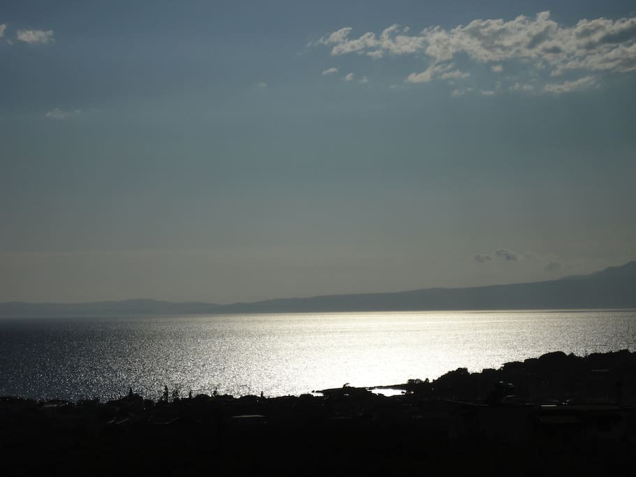Sea view at sunset