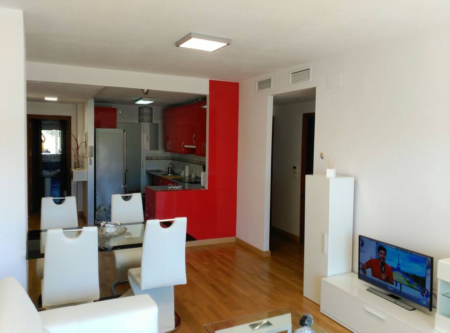 salón y cocina americana