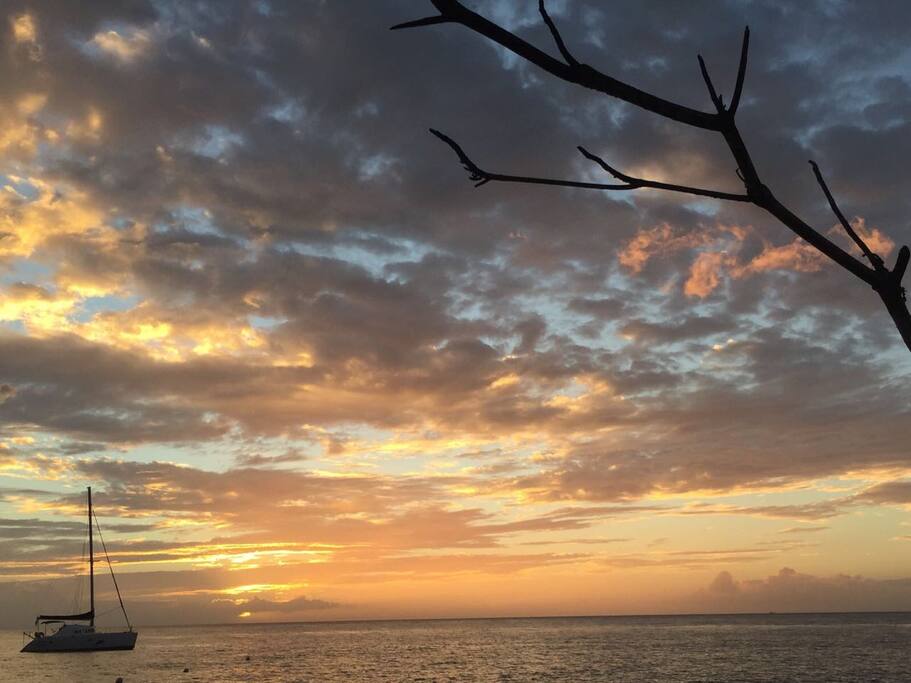 Coucher de soleil...