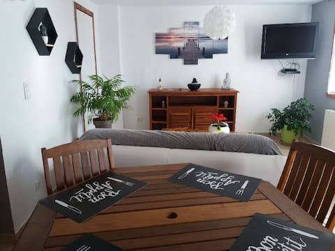 Beautiful spacious 65 m2 2-bedroom WIFI private garden