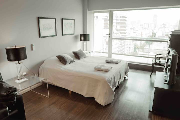 Departamento monoambiente amoblado en Recoleta