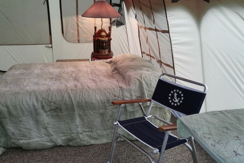 Spacious sleeping area.