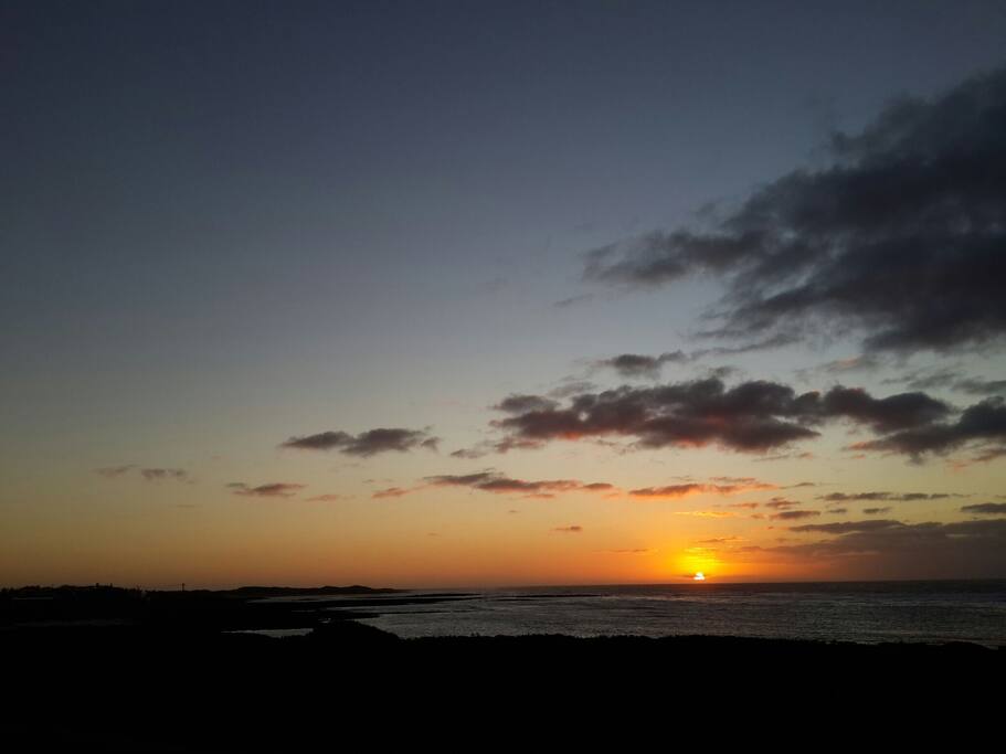 Beautiful sunrise from our home.