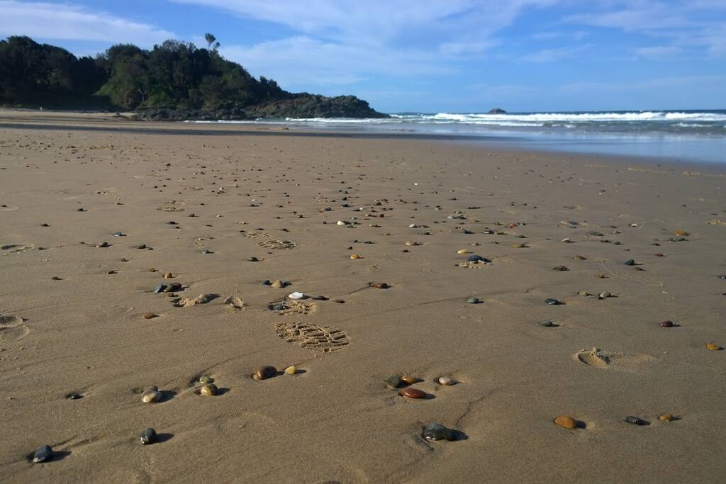 Beach across the road.